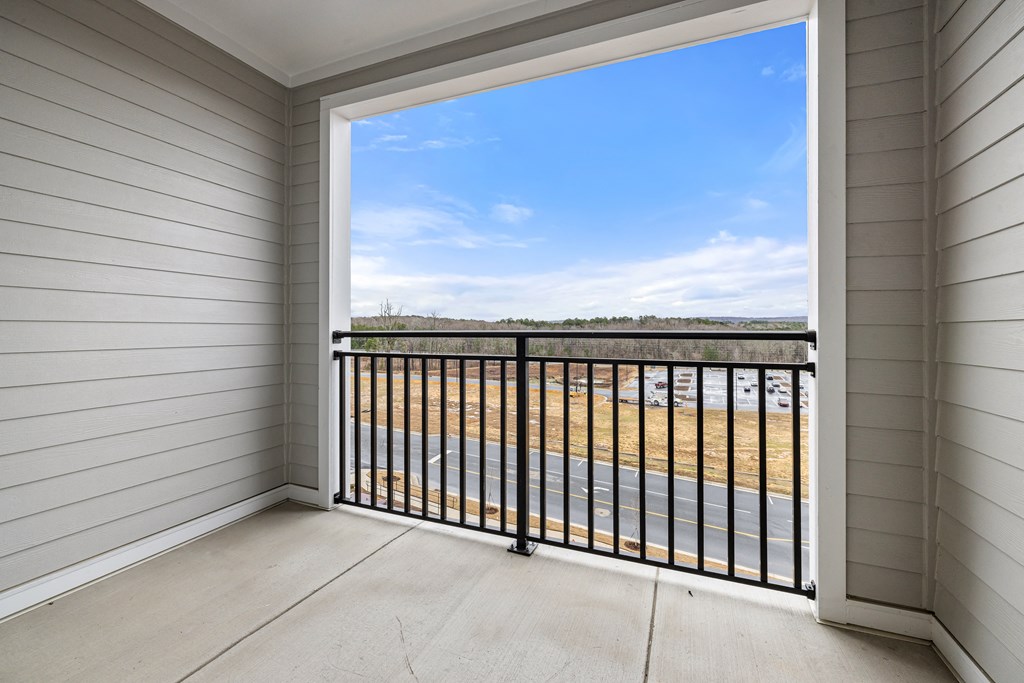 balcony overlooking the street