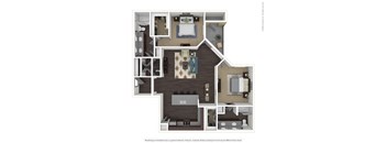 B2B 2 BD 2 Bath 1303 sqft