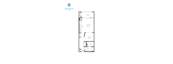 A floor plan for a Maple District Lofts apartment.
