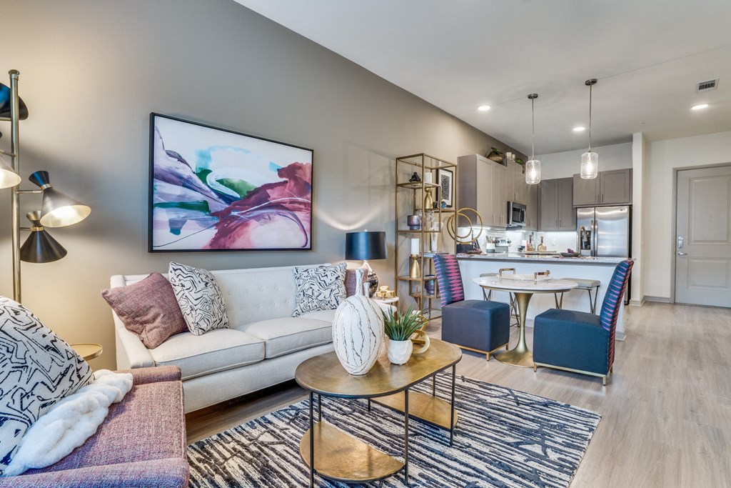 Mercer 1900 Apartment Living Room