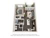 Metro University City A1A Floor Plan 1 Bed 1 Bath 748 sq ft