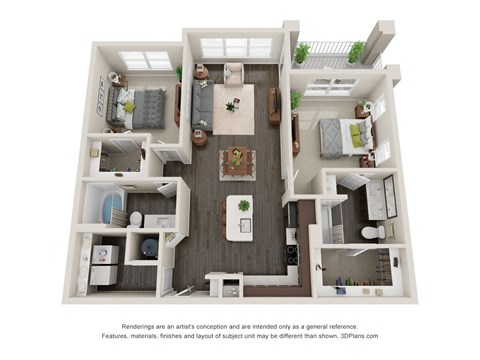Metro University City B2D Floor Plan 1 Bed 1 Bath 1225 sq ft