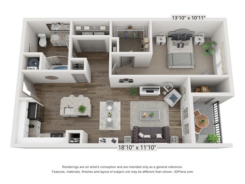 Parkstone at Indian Land A1C 1 Bedroom 1 Bathroom