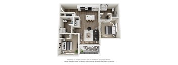a 1 bedroom floor plan  sierra  2100 sq ft