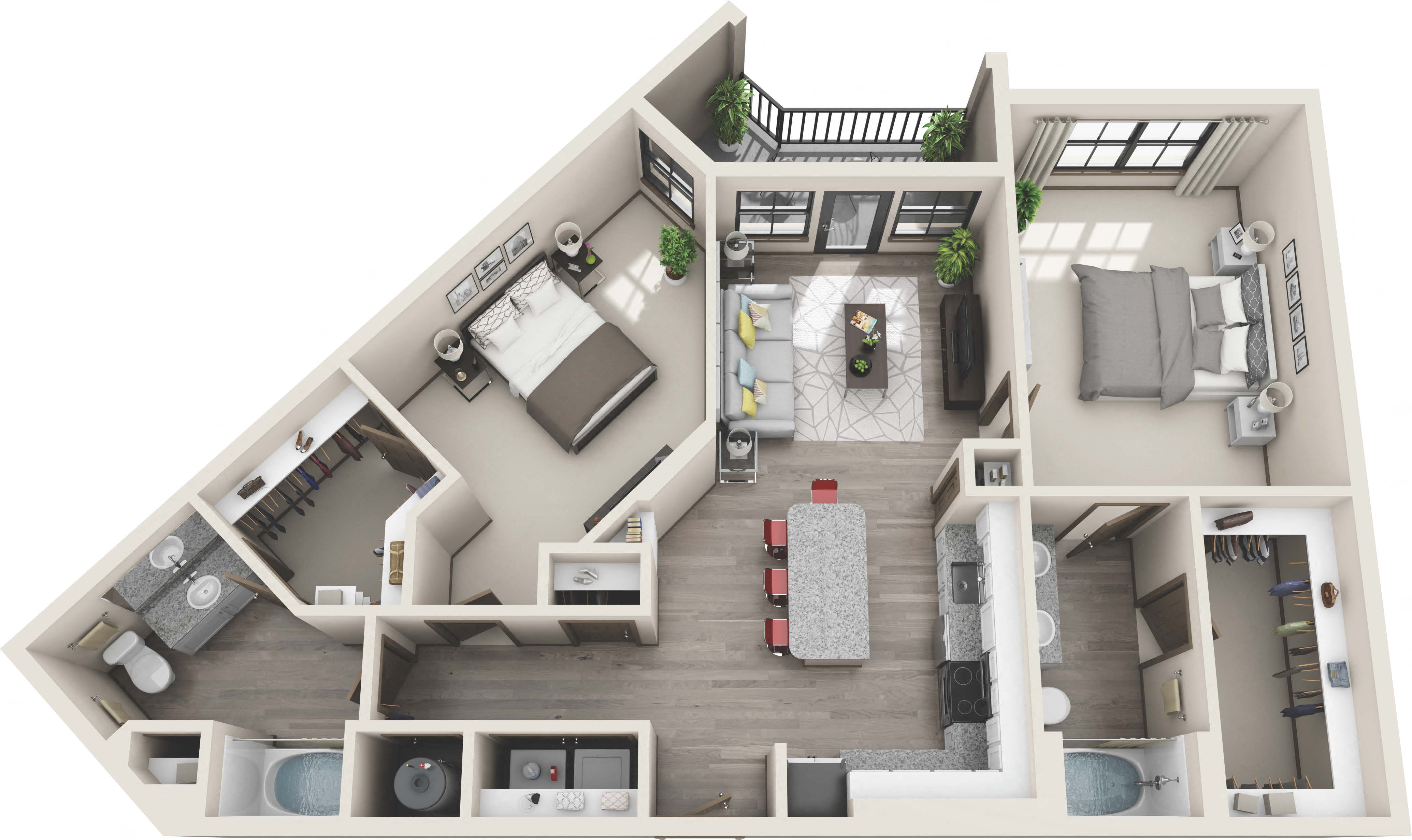 B3 2Bed_2Bath at Portiva, Jacksonville, 32256