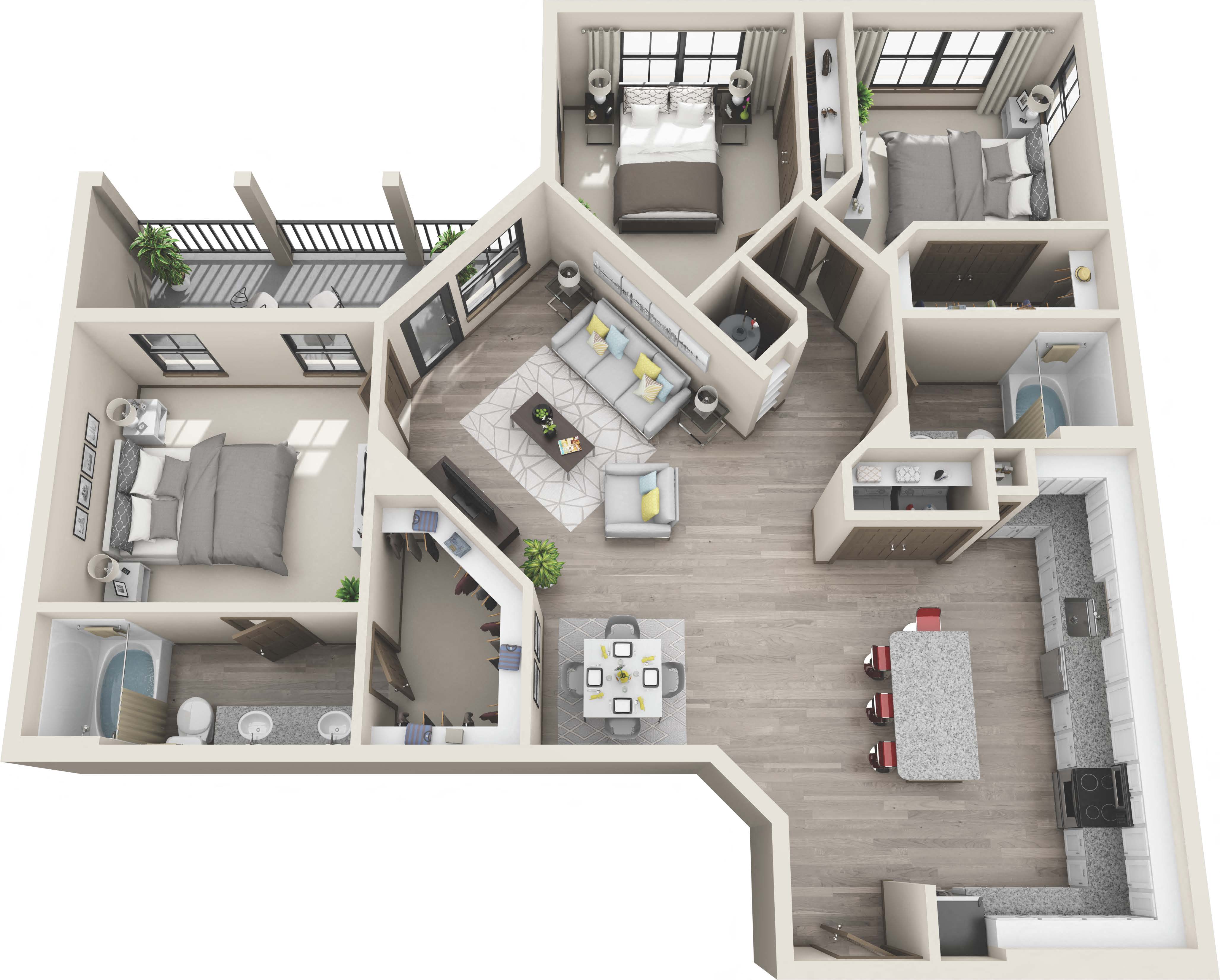 C2 3Bed_2Bath at Portiva, Jacksonville