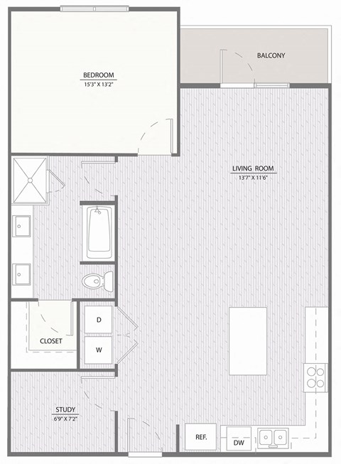 Promenade Las Colinas A1Y floor plan