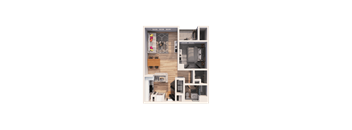 a view of the apartment from above