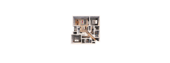 a 3d floor plan of an apartment