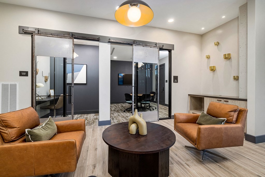 interior co-working lounge