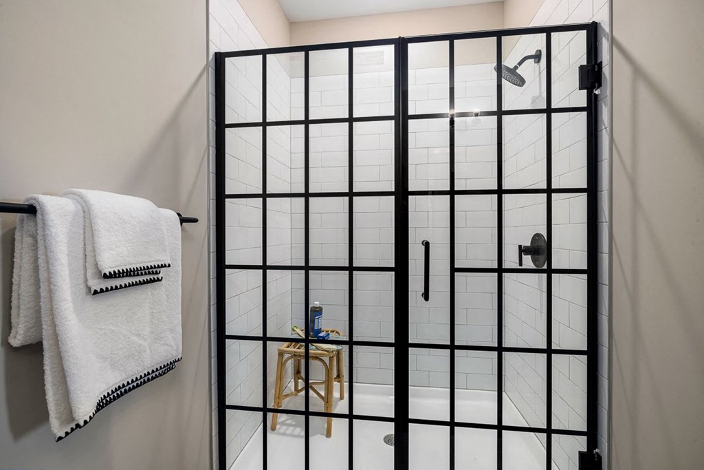 interior model walk-in shower