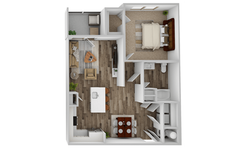 1 bedroom 1 bath floor plan