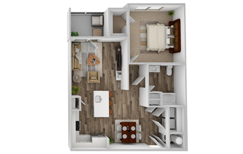 1 bedroom 1 bath floor plan