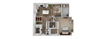 1 bedroom 1 bath floor plan