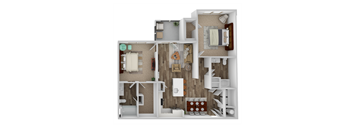 2 Bedroom Floorplan Image