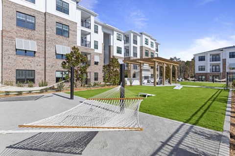 Courtyard hammock area