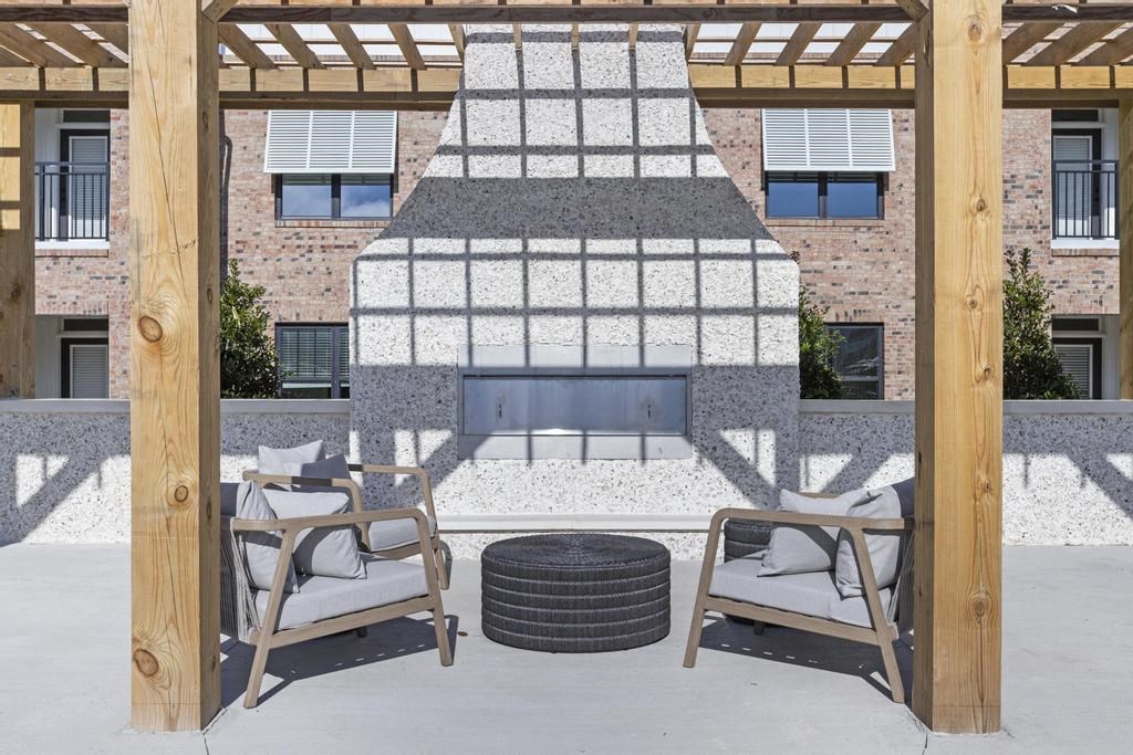 Courtyard seating area