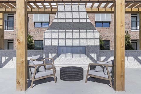 Courtyard seating area