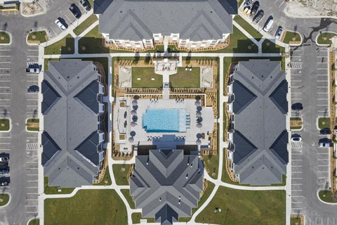 Birdseye property view