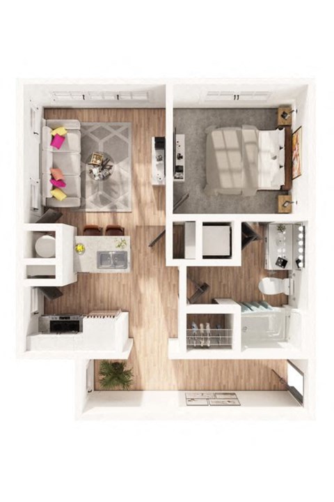 a floor plan of a home with a bedroom