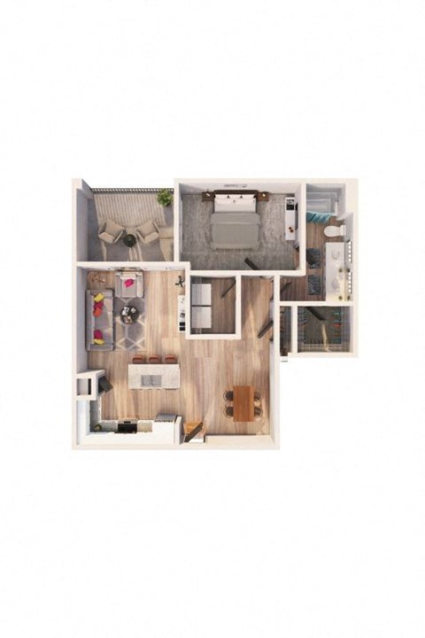 a floor plan of a house with a wooden floor