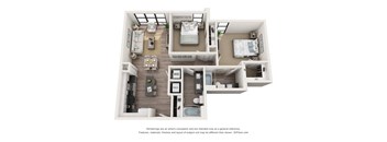 a two bedroom floor plan