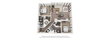 a two bedroom floor plan