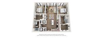 a two bedroom floor plan