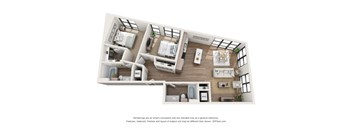 a two bedroom floor plan