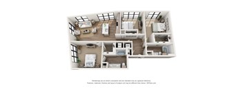 a three bedroom floor plan