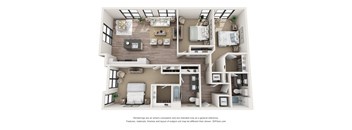 a three bedroom floor plan