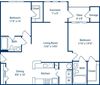 TwoBedroomwithSunroom1108sf TwoBedroomwithSunroom1108sf at Bell Brookfield, Greenville, SC
