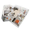 Sapphire 2 bedroom 2 bath