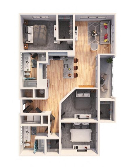 a floor plan of a house