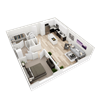 Sea 1 bedroom 1 bath