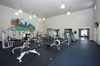 24-hour fitness center with virtual work out classes
