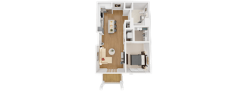 a floor plan of a two bedroom apartment
