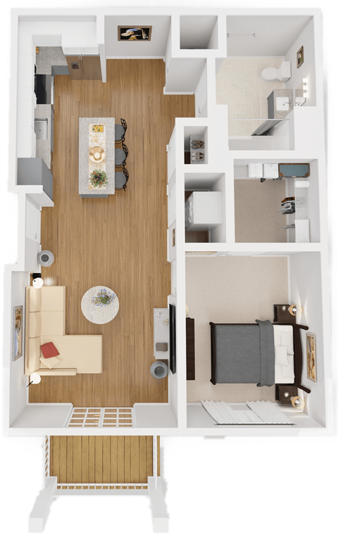 a floor plan of a two bedroom apartment
