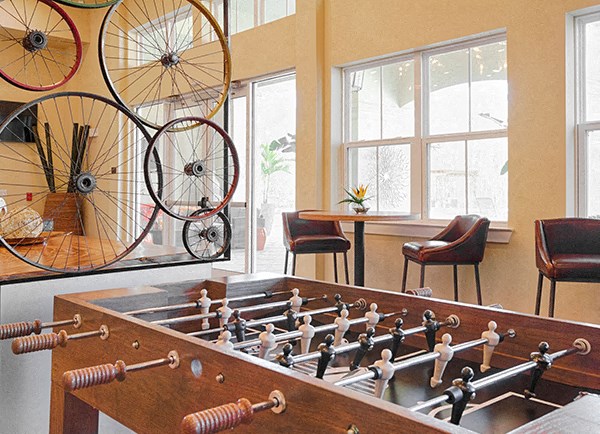 The Gate Apartments Clubhouse Gameroom Foosball Table