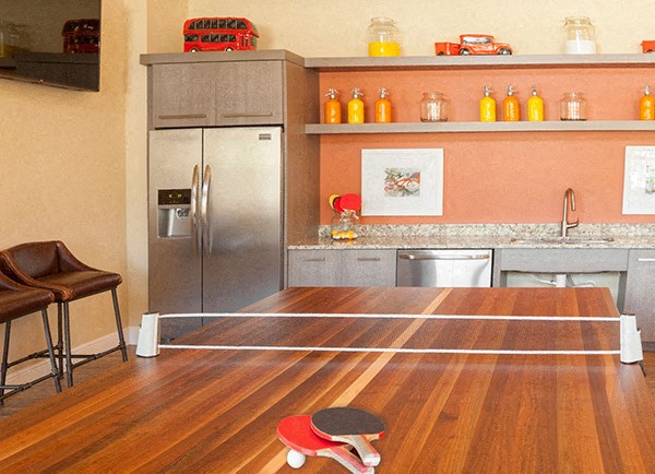 The Gate Apartments Clubroom with Ping Pong Table