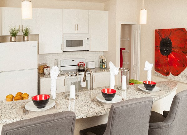 The Gate Apartments Model Unit Kitchen Bar