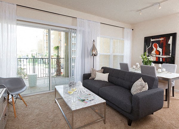 The Gate Apartments Model Unit Living Room