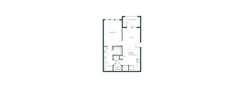 The Hartley One Bedroom Unit A1F with One Bathroom, Living Room and Balcony