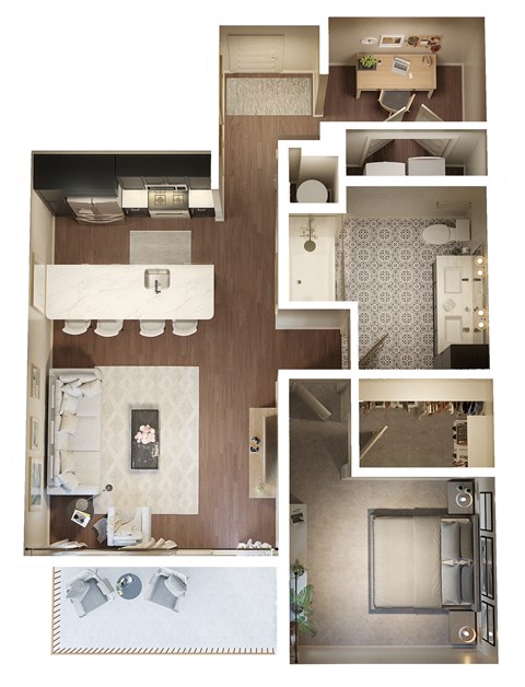 TheIrby_A1I_1b1b_844sqft_3D