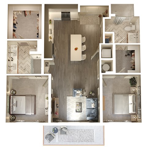 TheIrby_B2A_2b2b_1,117sqft_3D