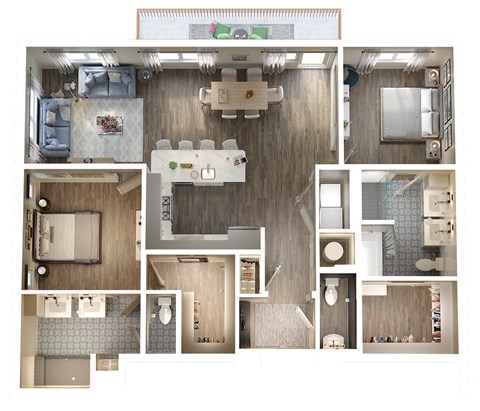 TheIrby_B3C_2b3b_1,434sqft_3D