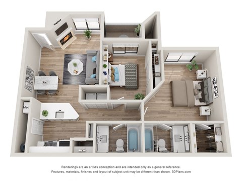 Magwood B2A floorplan 3D