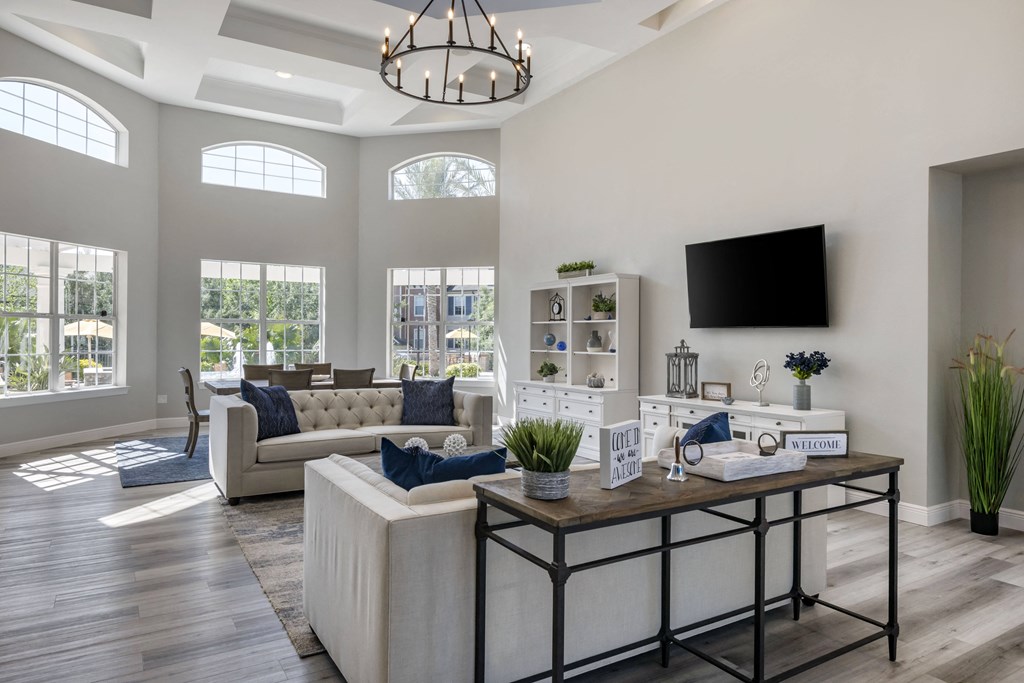 interior clubhouse and resident lounge