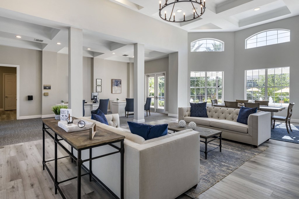 interior clubhouse and resident lounge