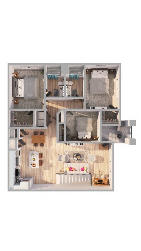 a floor plan of a house